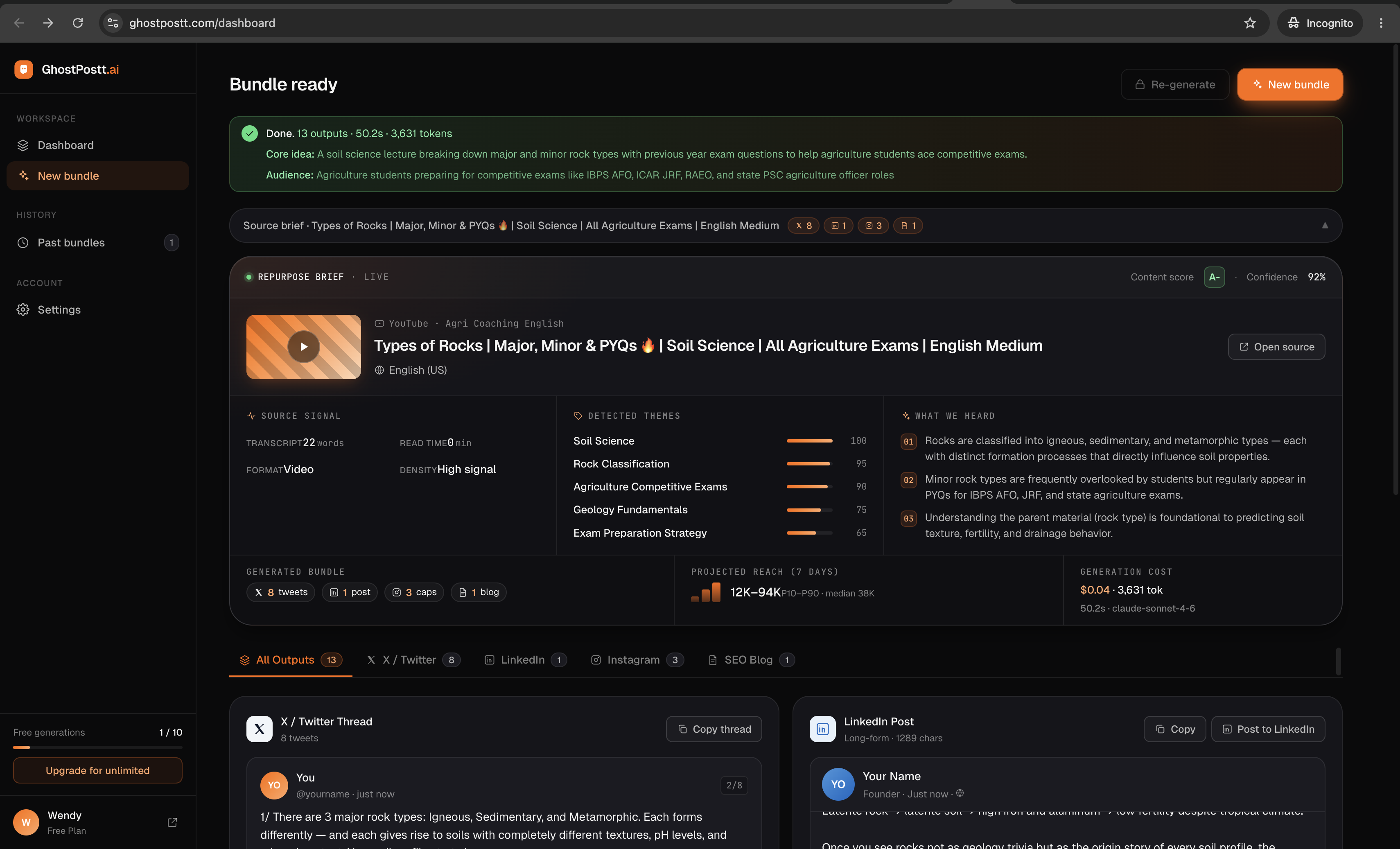 From One Link to a Week of Content: How GhostPostt AI Helps Creators Publish More Without Burning Out